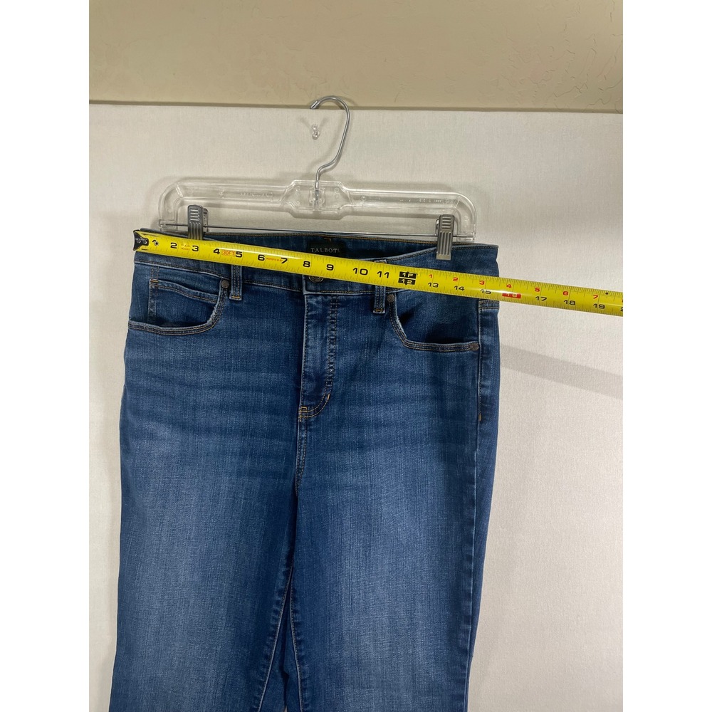 Talbots Straight Leg Jeans 10P Womens Medium Wash Blue High Rise Petite Denim - Picture 8 of 9